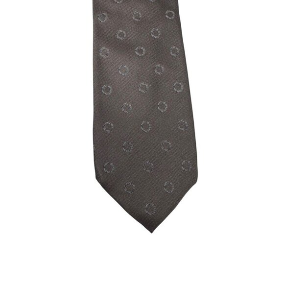 Coach Other - Coach Silk logo neck tie necktie brown silk Made in Italy vintage 90s